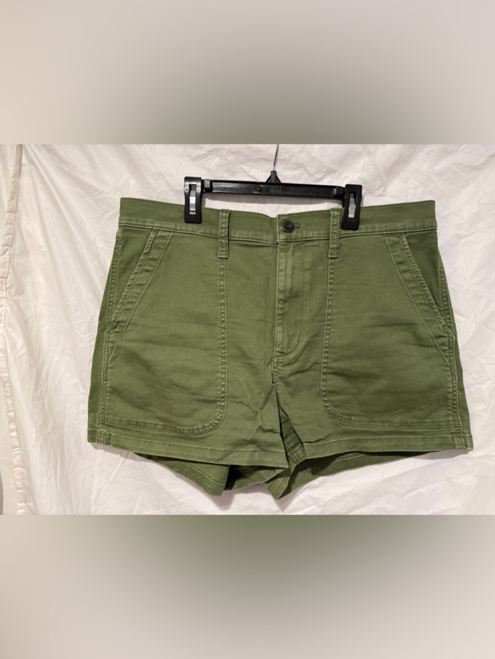 Madewell Olive Utility Cotton Shorts